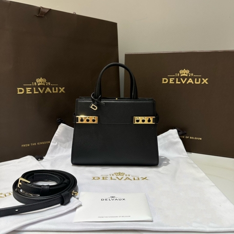 Delvaux Tempête Crush Small in Silky Calf AA0646BQS black