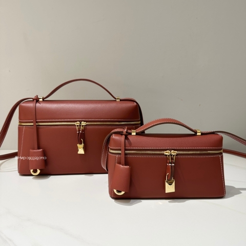 Loro Piana Extra Bag L19 Smooth Calfskin Deep Kummel (P08H)