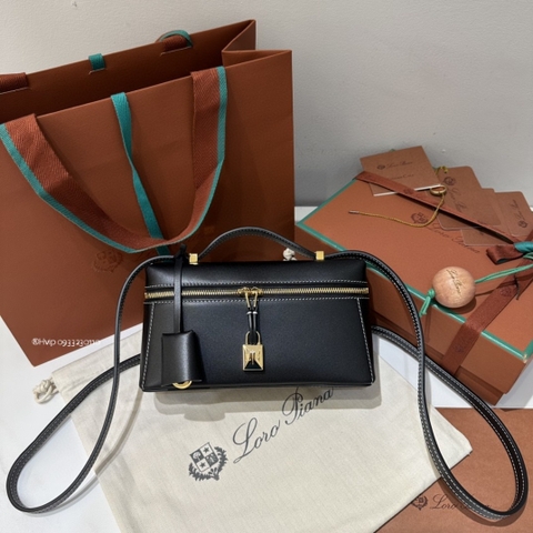 Loro Piana Extra Bag L19 Smooth Calfskin Black (8000)