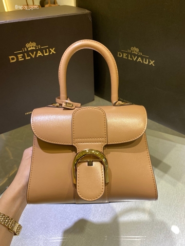 Delvaux Brillan mini in Box Calf Tender Beige