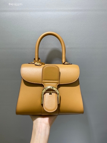 Delvaux Brillan mini in Box Calf beige