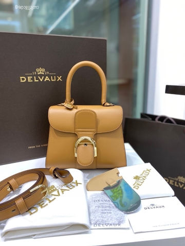 Delvaux Brillan mini in Box Calf beige