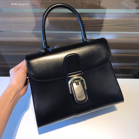 Delvaux Brillant MM in Box Calf Black