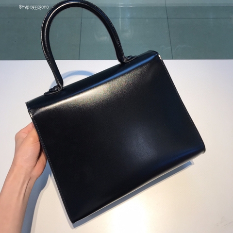 Delvaux Brillant MM in Box Calf So Black