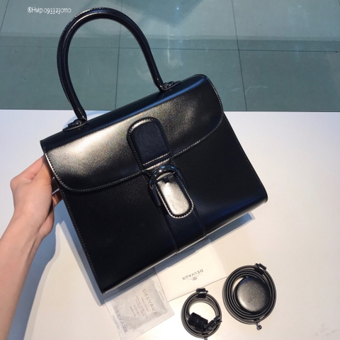 Delvaux Brillant MM in Box Calf So Black