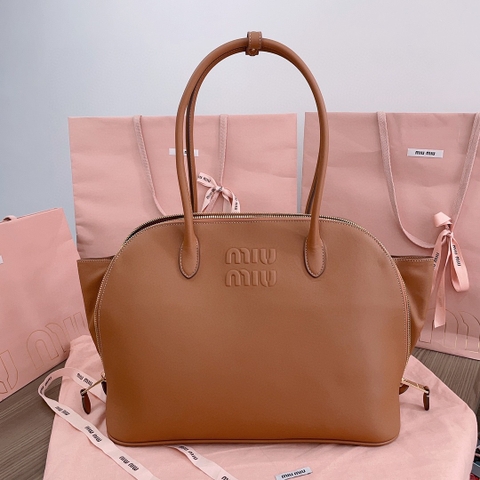 Miu Miu 5BA289 leather bag cognac M1