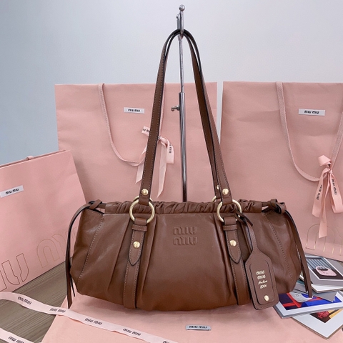 Miu Miu 5BG289 Joie nappa leather bag caramel M1
