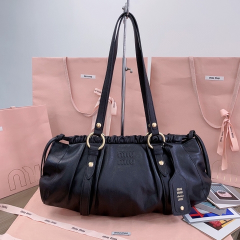 Miu Miu 5BG289 Joie nappa leather bag black M1