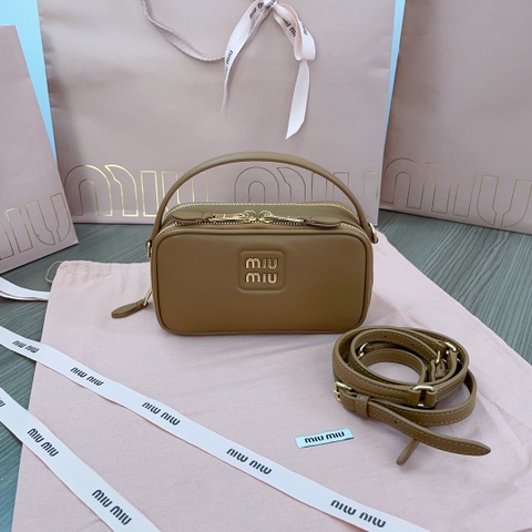 Miu Miu 5BH229 leather bag cognac M1