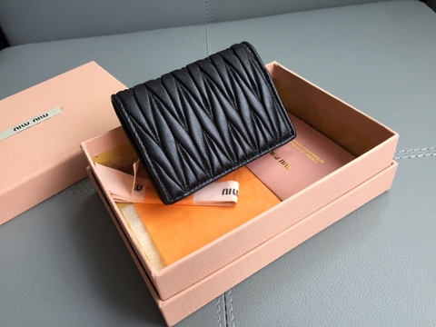 Miu Miu 5MV204_2FPP_F0002 small leather wallet black M1