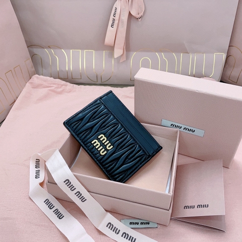Miu Miu Matelassé nappa leather card holder 5MC076_2FPP_F0002 black m1
