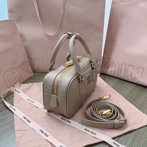 Miu Miu Arcadie leather bag 5BB142_2F8K_F0770_V_OOO Cameo M1