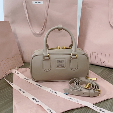 Miu Miu Arcadie leather bag 5BB142_2F8K_F0770_V_OOO Cameo M1