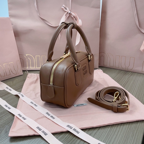 Miu Miu Arcadie leather bag 5BB142_2CR3_F0046_V_OON cognac M1