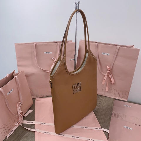 Miu Miu IVY leather bag 5BG231_2CRW_F0046_V_MLN cognac M1