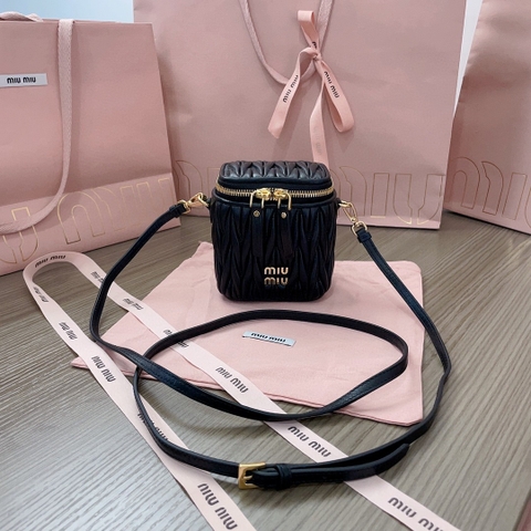 Miu Miu Matelassé nappa leather micro bag 5NR018_2FPP_F0002 black M1