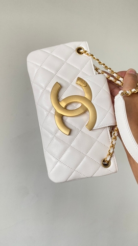 Chanel mini tote leather bag