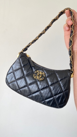 Chanel 23k mini shoulder leather bag