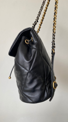 Chanel 19 Duma backpack black leather