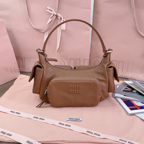Miu Miu caramel Nappa leather Pocket bag 5BC146_2CRL_F098L_V_OOO