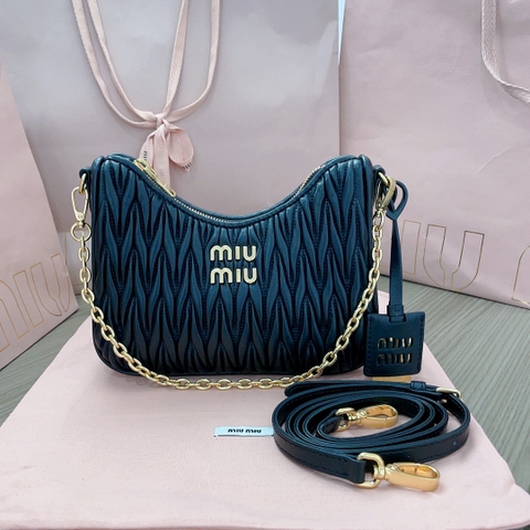 Miu Miu black Matelassé nappa leather shoulder bag 5BH211_N88_F0002_V_TWO