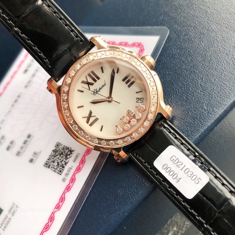 Chopard Happy Sport Round Diamond Bezel 277473-5009