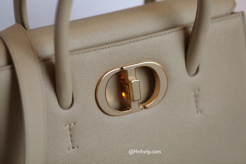 DIOR MEDIUM ST HONORÉ TOTE IVORY Grained Calfskin