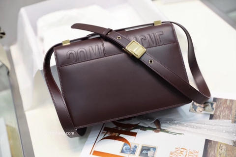 DIOR 30 MONTAIGNE BAG Burgundy Box Calfskin