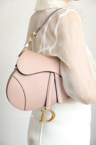 DIOR SADDLE BAG Warm Taupe Grained Calfskin