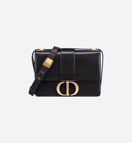 DIOR 30 MONTAIGNE BAG Black Box Calfskin