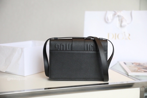 DIOR 30 MONTAIGNE BAG Black Ultramatte Grained Calfskin