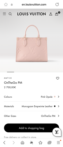 Louis Vuitton M47135 OnTheGo PM Lv1