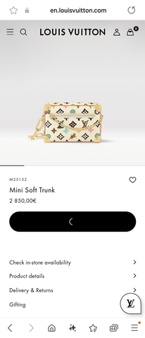 Louis Vuitton M25132 Mini Soft Trunk Lv1
