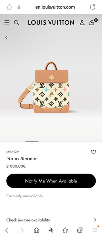 Louis Vuitton M83429 Nano Steamer lv1