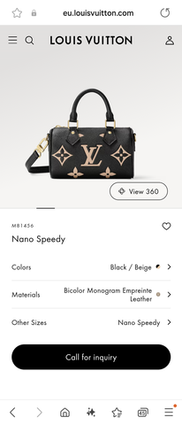 Louis Vuitton M81456 Nano Speedy Lv1