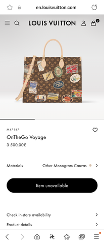 Louis Vuitton M47147 OnTheGo Voyage