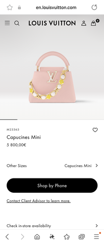 Louis Vuitton M23363 Capucines Mini