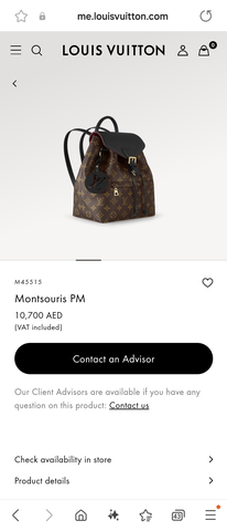 Louis Vuitton M45515 Montsouris PM