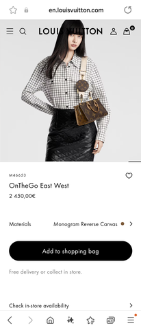 Louis Vuitton M46653 OnTheGo East West
