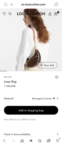Louis Vuitton M81098 Loop Bag