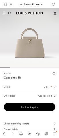Louis Vuitton M24736Capucines BB