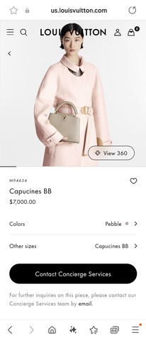 LOUIS VUITTON M94634 Capucines BB
