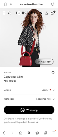 LOUIS VUITTON M56845 Capucines Mini