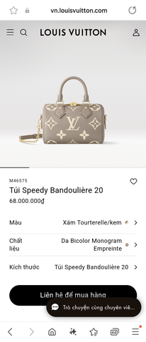 Louis Vuitton M46575 Speedy Bandoulière 20