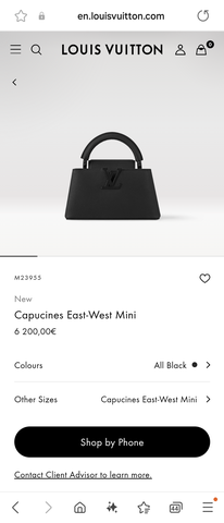 Louis Vuitton M23955 New Capucines East-West Mini