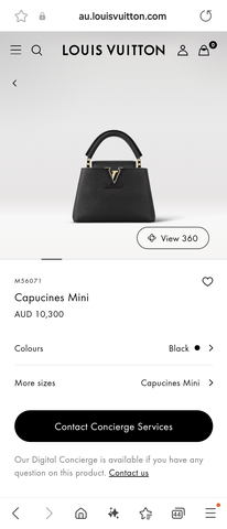 Louis Vuitton M56071 Capucines Mini