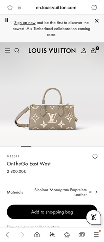 Louis Vuitton M23641 OnTheGo East West