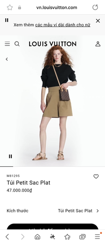 Louis Vuitton M81295 Túi Petit Sac Plat