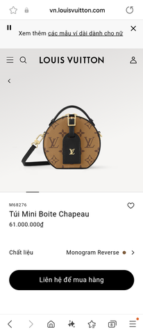 Louis Vuitton M68276 Túi Mini Boite Chapeau