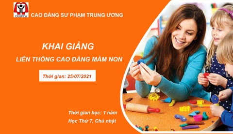 THÔNG BÁO TUYỂN SINH LIÊN THÔNG CAO ĐẲNG MẦM NON